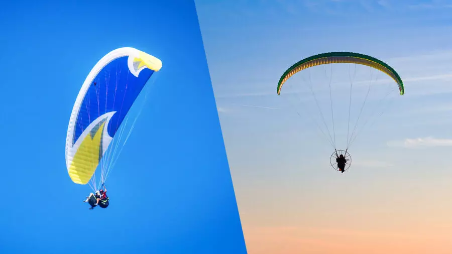 Paragliding vs Paramotoring at Veda Adventures Noida